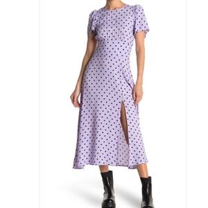 Afrm polk dot dress